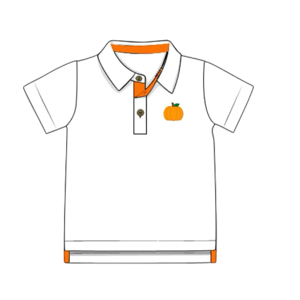 Busy Bee Smocks Hattie Pumpkins polo jongen herfst