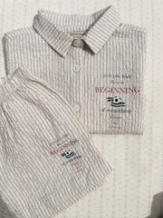 Konges Sløjd Elliot Shorts tradewinds stripe seersucker