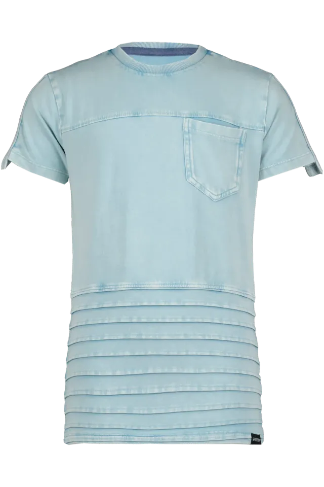 4President Tigo T-shirt blue radiance acid wash