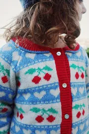 Konges Sløjd Belou vestje cherry stripe wolmix