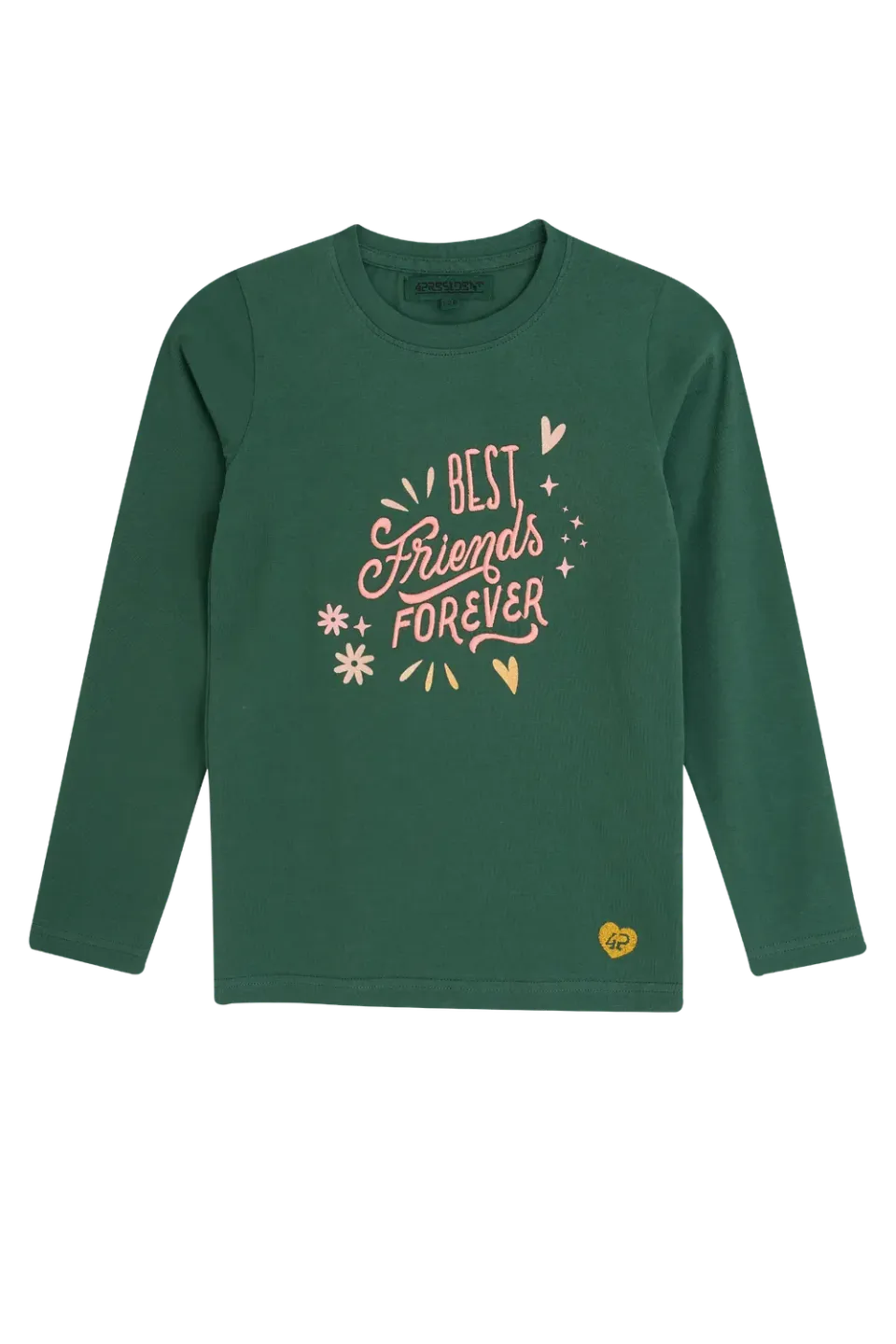 4President Alina longsleeve meisjes groen katoen bff