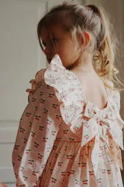 Konges Sløjd Cianna jurk cherry pink motif biokatoen