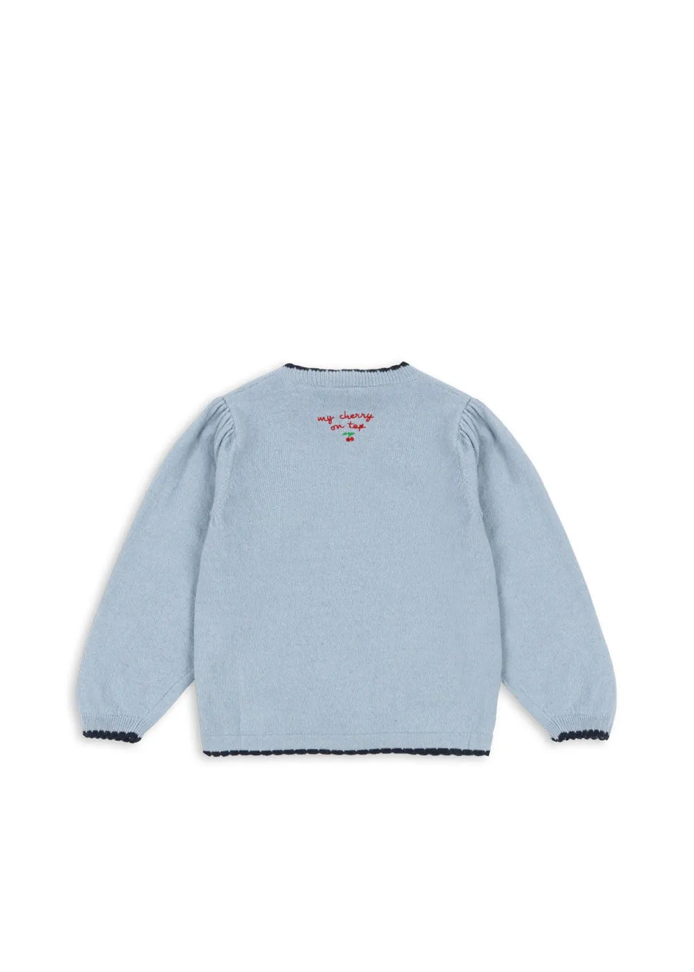 Konges Sløjd Alexa vest blue fog wolmix zakken