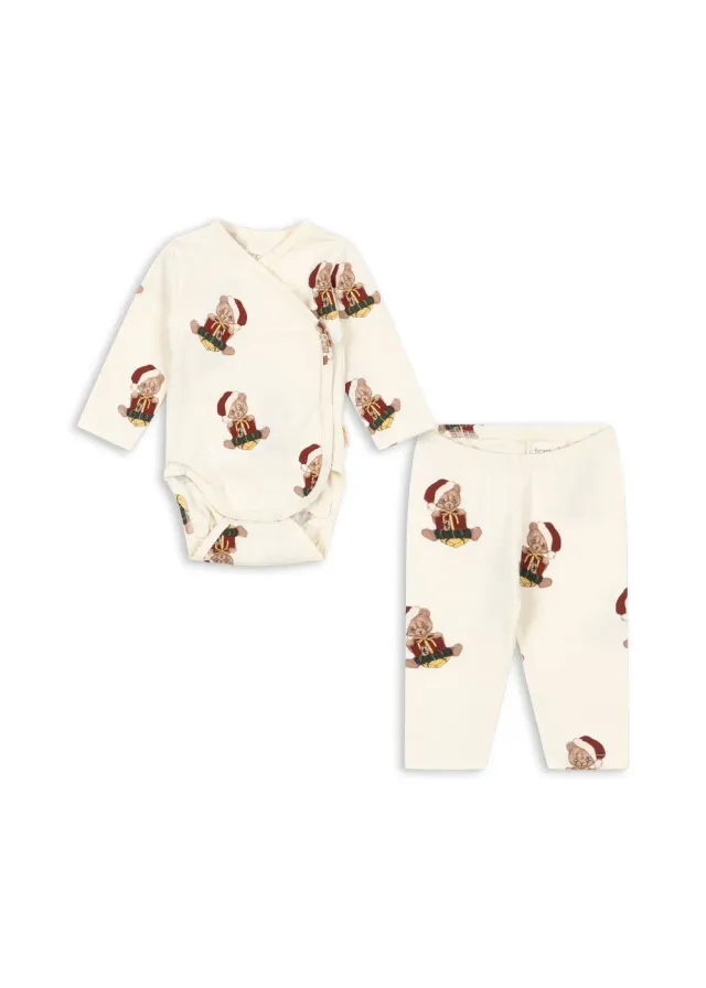 Konges Sløjd Basic newborn kledingset teddy bear biokatoen