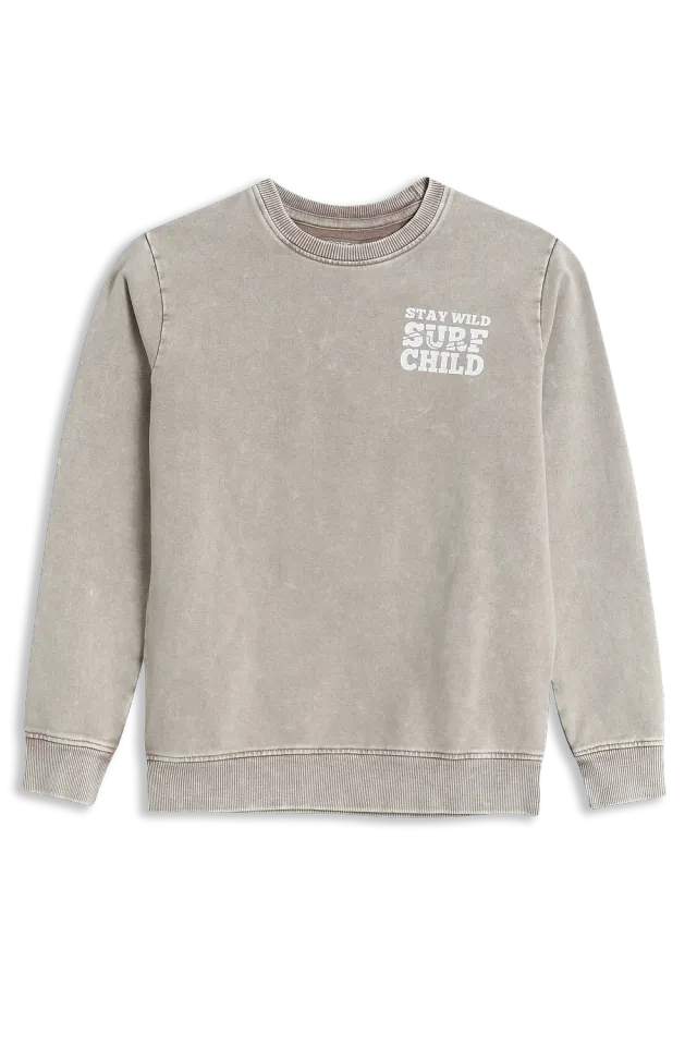 4President Olyn sweater sand katoen unisex