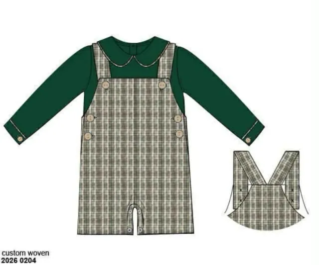Busy Bee Smocks Fall Fancy shortall 2-delig geweven