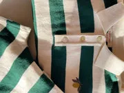 Konges Sløjd Manis Broek babybroek pine grove stripe bio