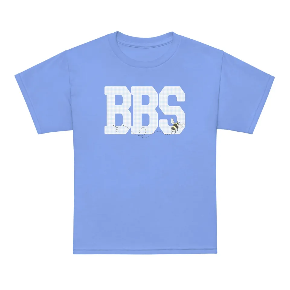 Busy Bee Smocks BBS t-shirt youth M blauw ruit katoen