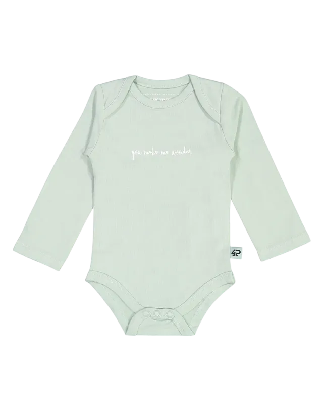 4PRESIDENT Skye Romper grey mint stretch katoen