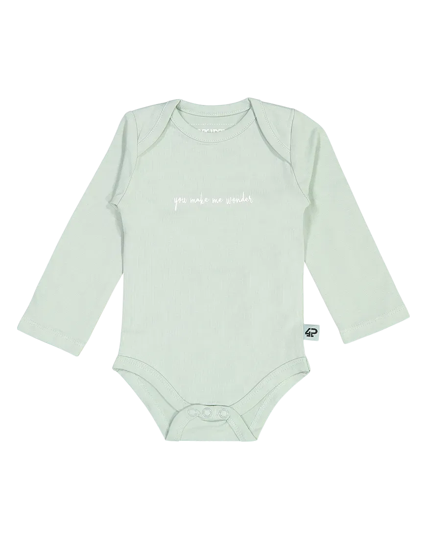 4PRESIDENT Skye Romper grey mint stretch katoen