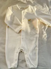 Konges Sløjd Elu onesie antique white biokatoen