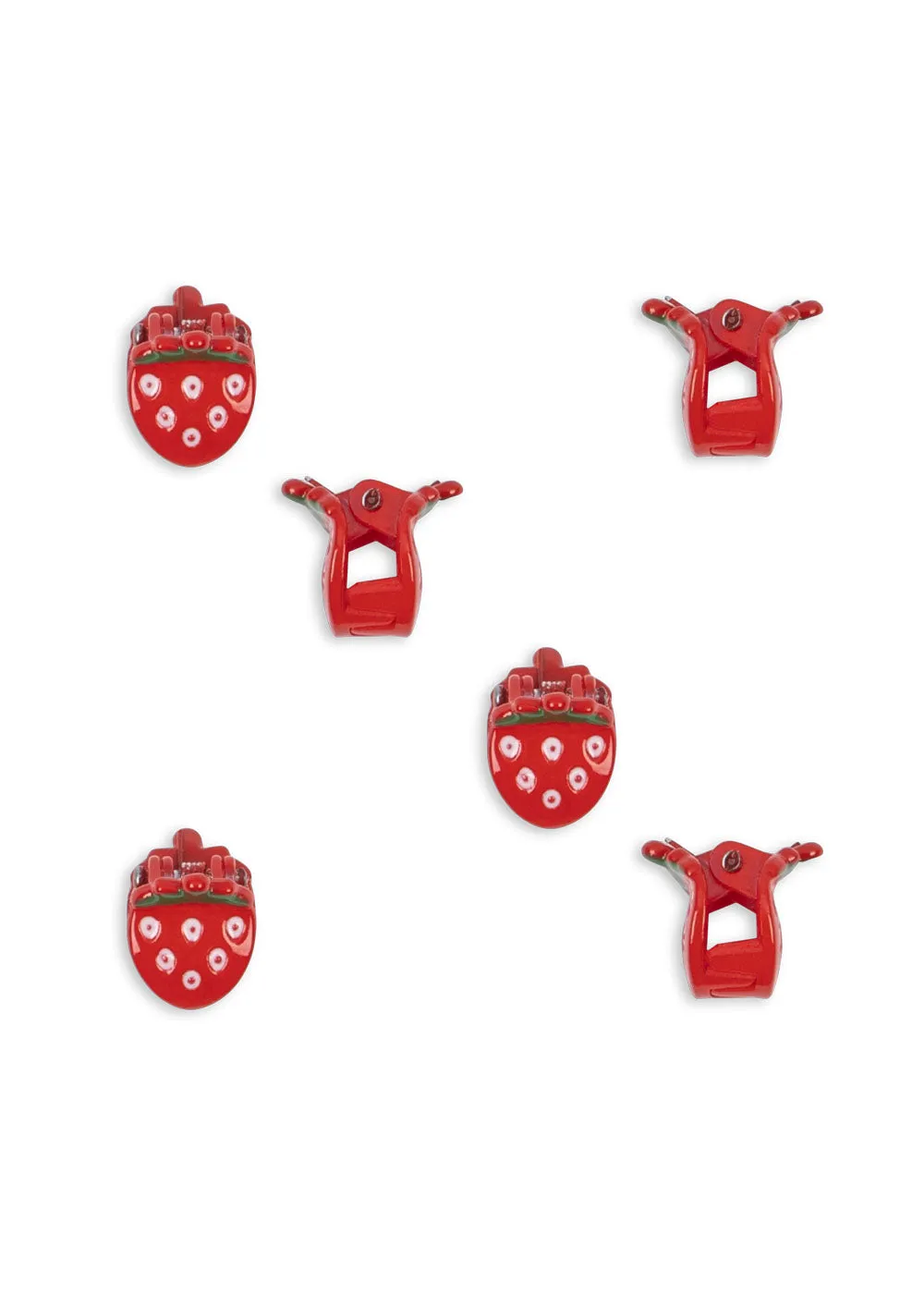 Konges Sløjd Mini Haarklauwen 6-pack strawberry haarclip