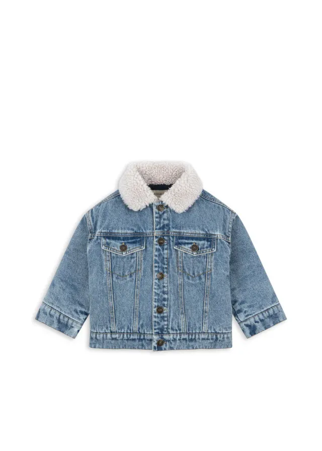 Konges Sløjd Magot spijkerjasje denim blue biokatoen