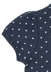Konges Sløjd Classic T-shirt heart blues biokatoen