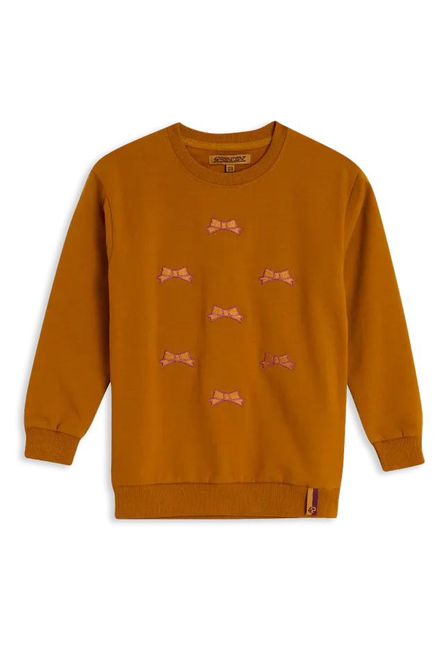4President Khloe sweater meisjes yellow strikjes
