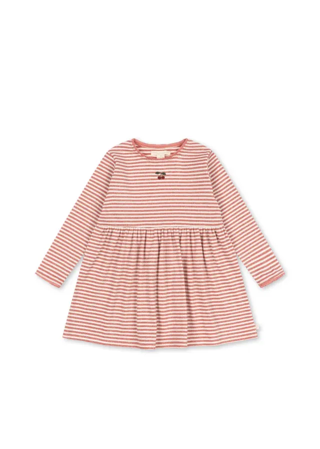 Konges Sløjd Roli streepjurk rose cream stripe