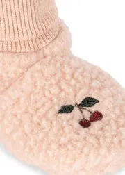Konges Sløjd Safa Babysokken slofjes rose smoke fleece