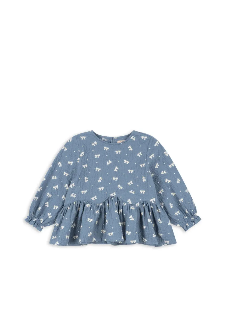 Konges Sløjd Vida Shirt blouse boucle blue biokatoen
