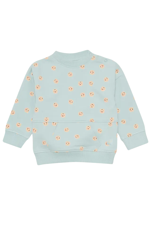 4PRESIDENT Zeki Light Blue sweater ijsbeertjes katoen