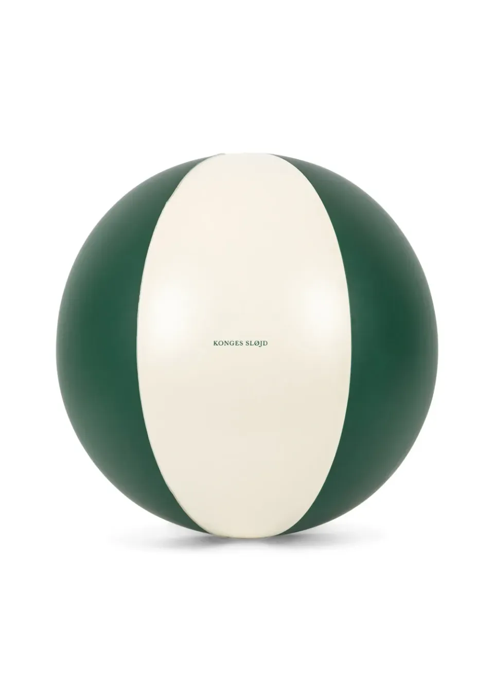 Konges Sløjd Green Stripe strandbal 40 cm opblaasbaar