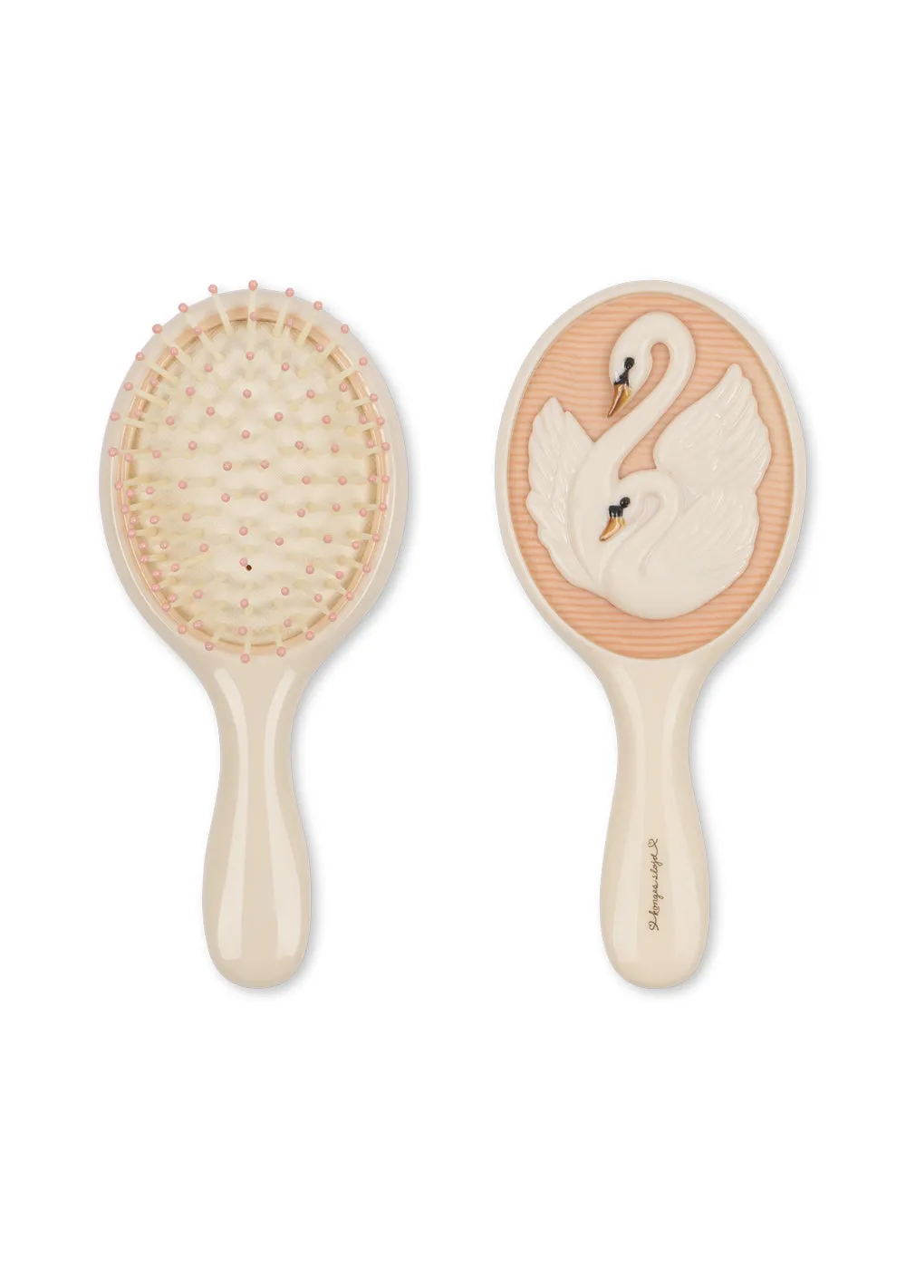 Konges Sløjd Zwaan beautyset swan met borstel en spiegel