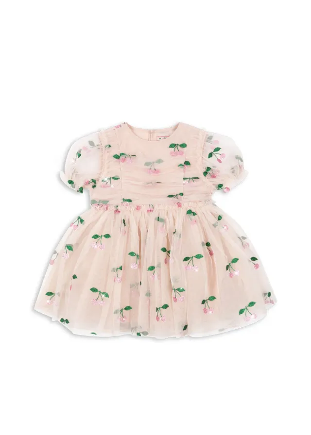 Konges Sløjd Tullie Ma Grande Cerise jurk pink glitter