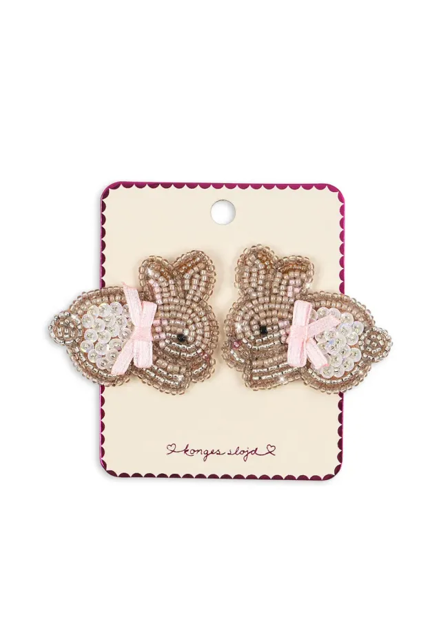 Konges Slojd konijn haarclips bunny 2-pack kralen