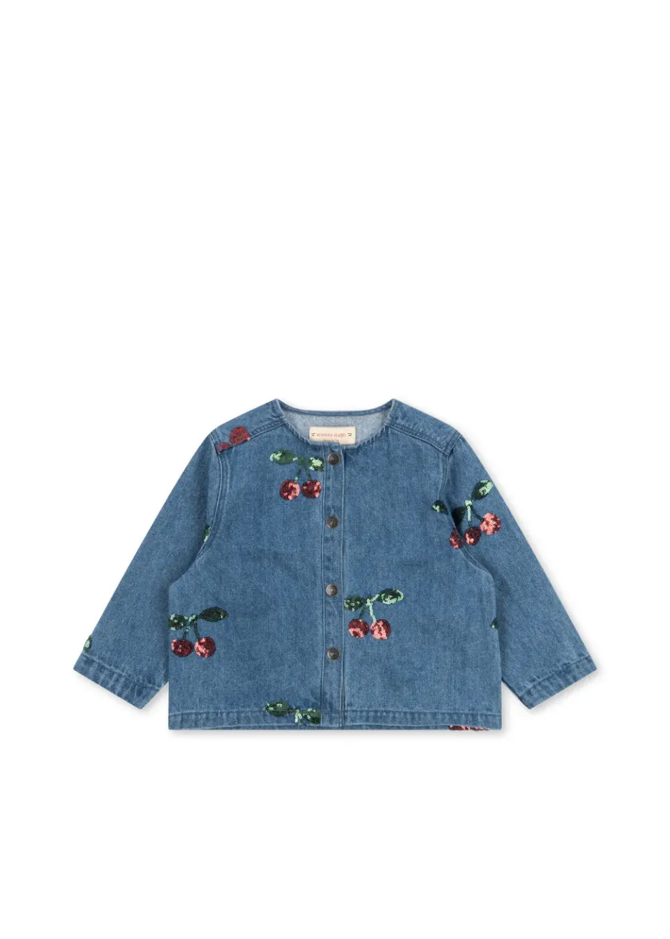 Konges Sløjd Magot denim blouse cherry sequin