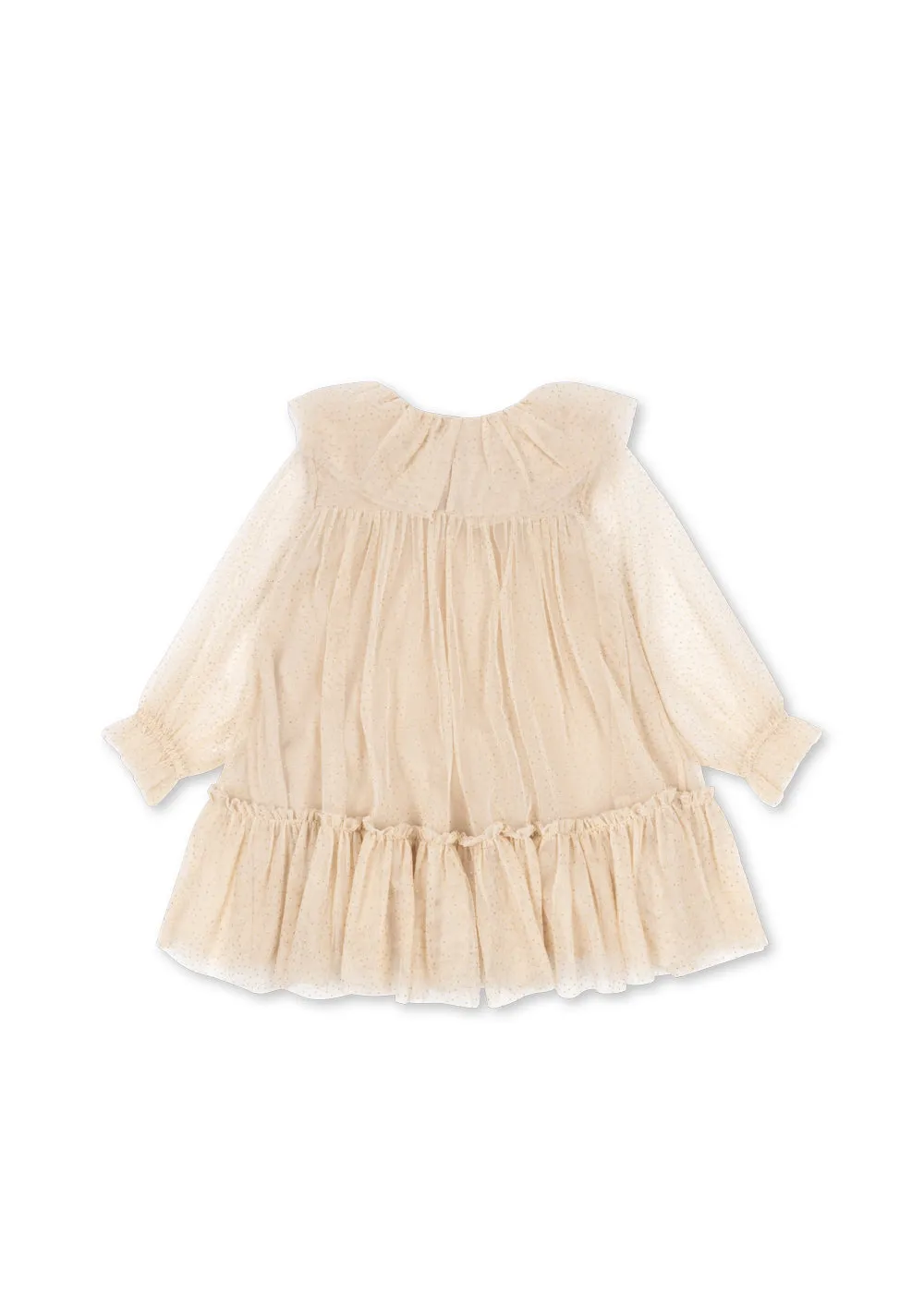 Konges Sløjd Bow Dress jurk sandshell tule strik