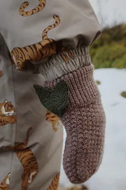Konges Sløjd Fruity wanten bunny brown melange merino
