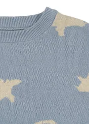 Konges Sløjd Lapis Sweater kindertrui dino mist biokatoen