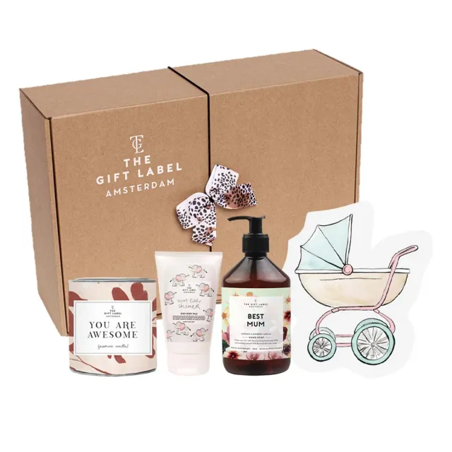The Gift Label x The Mompany Babyshower Giftbox vegan