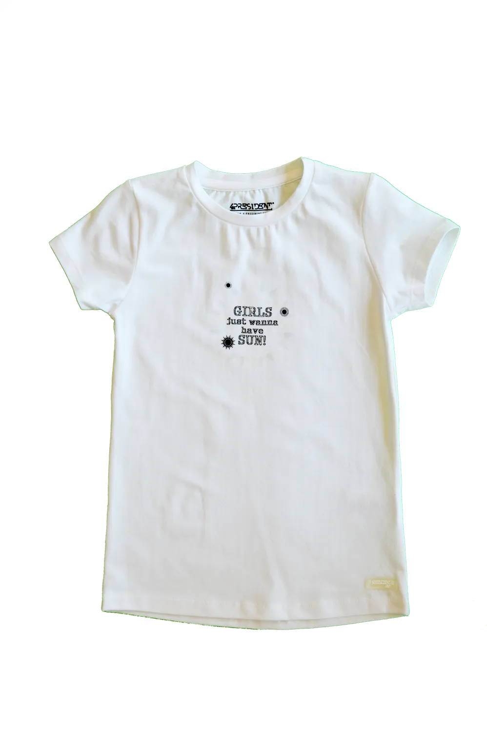 4President Scarlett White shirt kinderen wit