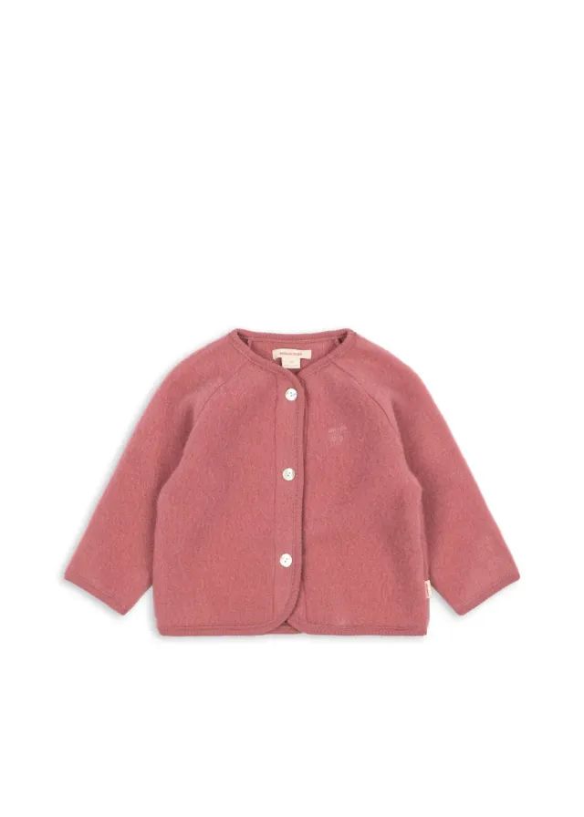 Konges Sløjd Saga vest dusty rose wol fleece