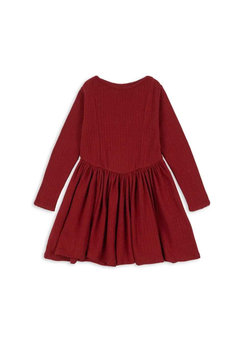 Konges Sløjd Minnie jurk red dahlia biokatoen