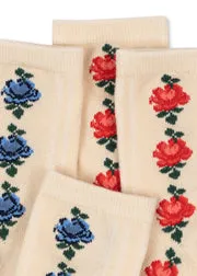 Konges Sløjd 2 pack sokken rose mix katoen