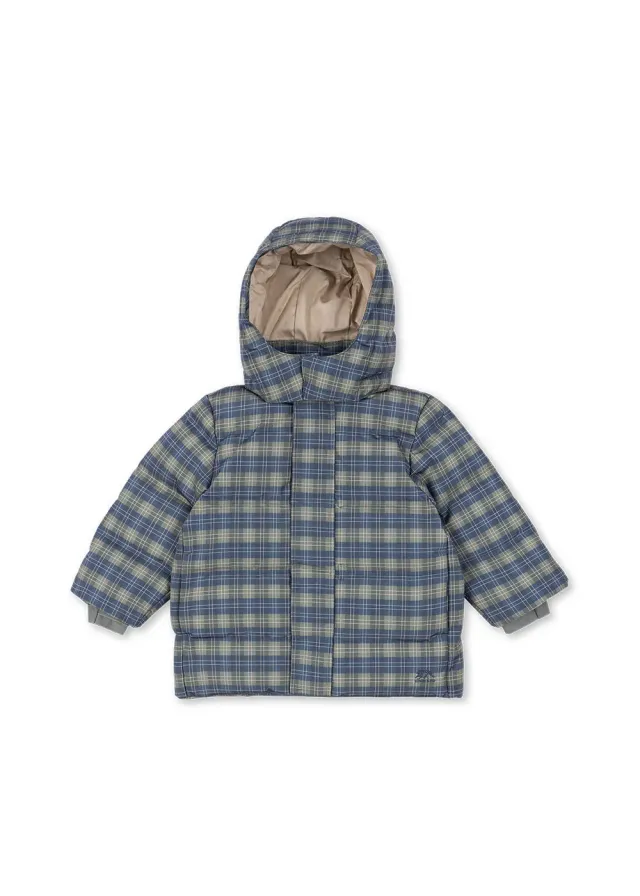 Konges Sløjd Magnum winterjas laurel blue check dons