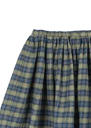 Konges Sløjd Terre rok laurel blue check biokatoen