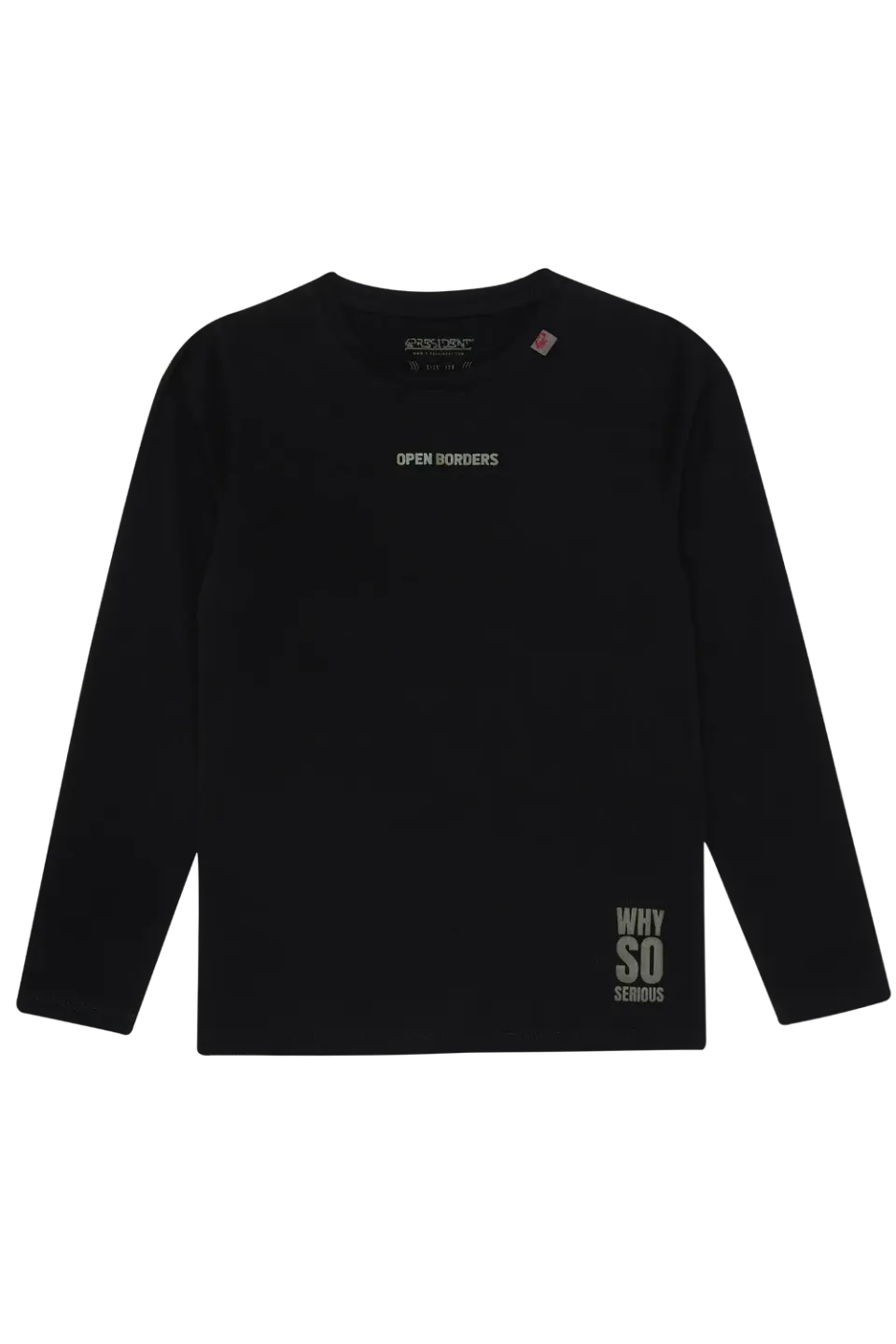 4PRESIDENT Gavriel Longsleeve Black met rugprint