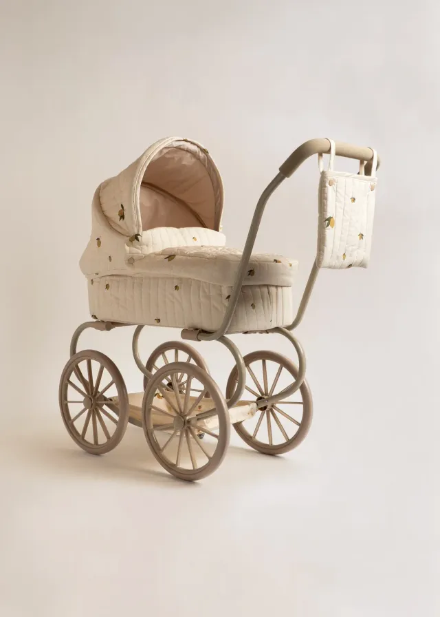 Konges Sløjd Minnie poppenwagen lemon vintage