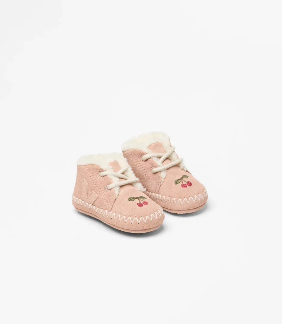 Konges Sløjd Veja Baby Shoe Babyschoen Blush Suède