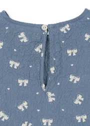Konges Sløjd Vida Shirt blouse boucle blue biokatoen
