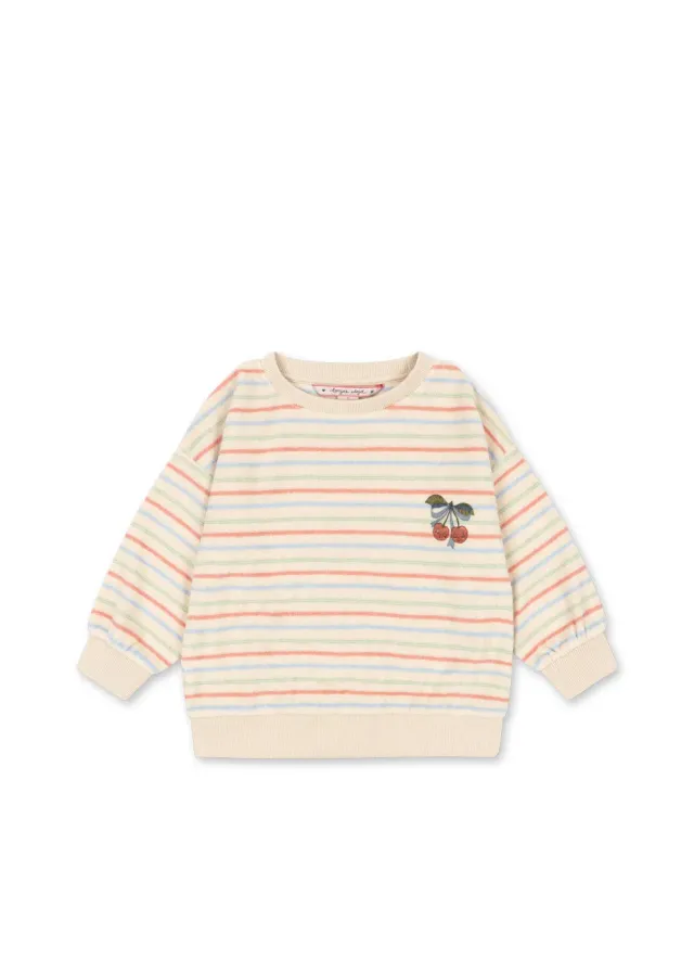 Konges Sløjd Itty Sweater confetti stripe biokatoen
