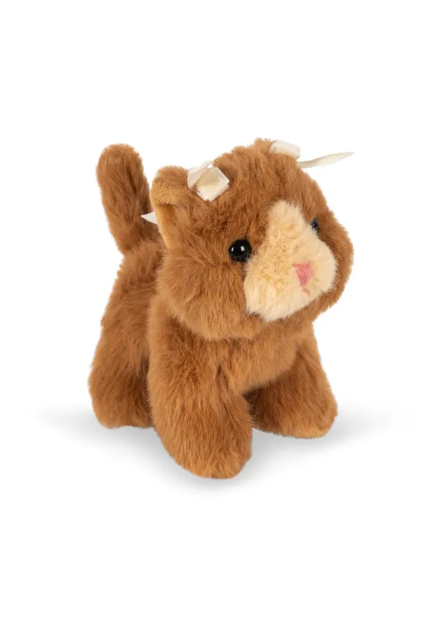 Konges Sløjd Baby Animals knuffel brown cat zacht