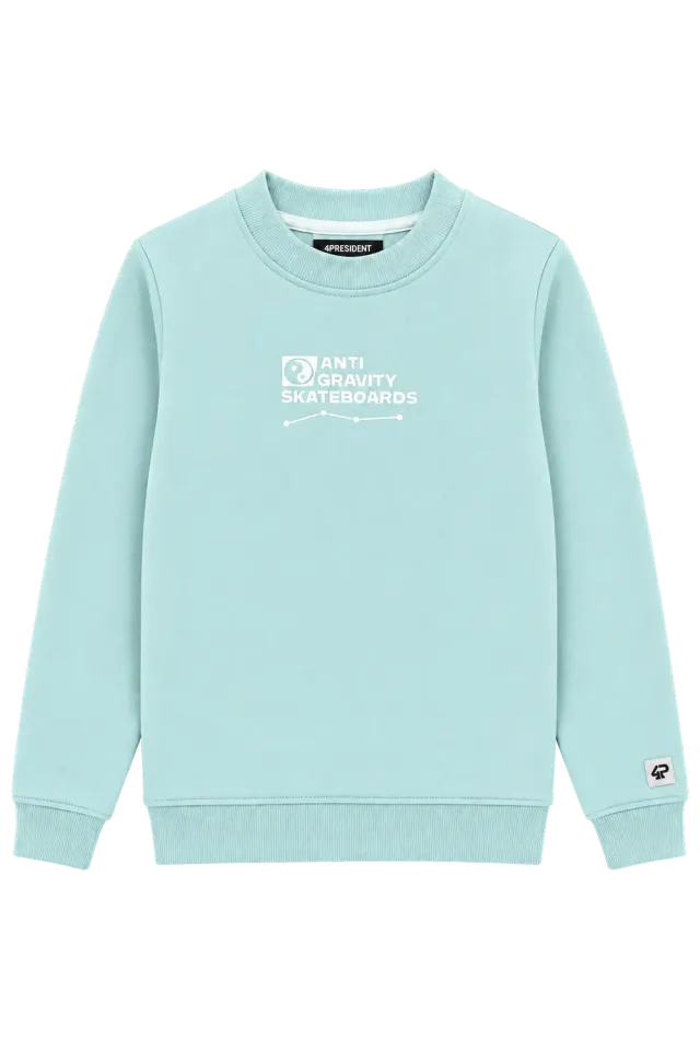 4President Laurens3 sweater blauw katoen