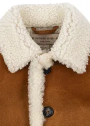 Konges Sløjd Bonne shearling jas cognac – lamssuède
