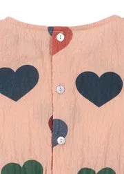 Konges Sløjd Elin blouse coeur rose biokatoen