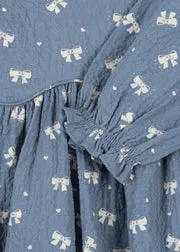 Konges Sløjd Vida jurk boucle blue biokatoen