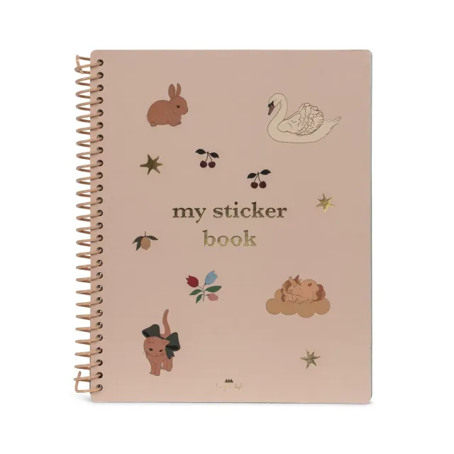 Konges Sløjd Stickerboek Blush herbruikbaar vanaf 3 jaar