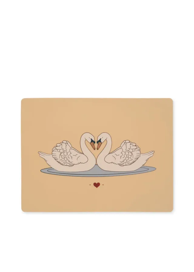 Konges Sløjd placemat swan siliconen 30x40 cm